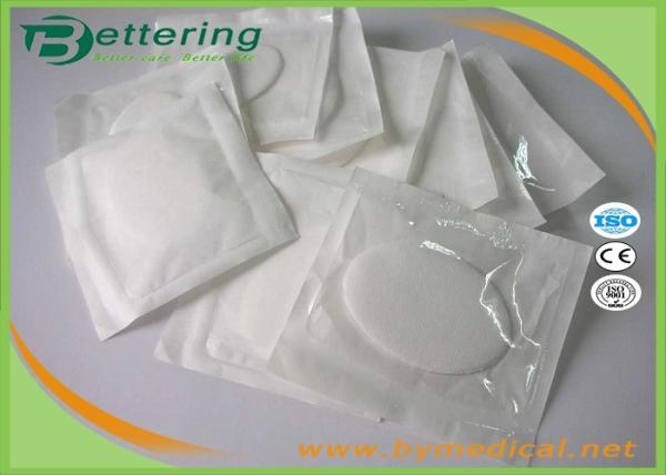 Disposable Surgical Absorbent Cotton Dressing , Non Adhesive Oval Eye Pads Covered