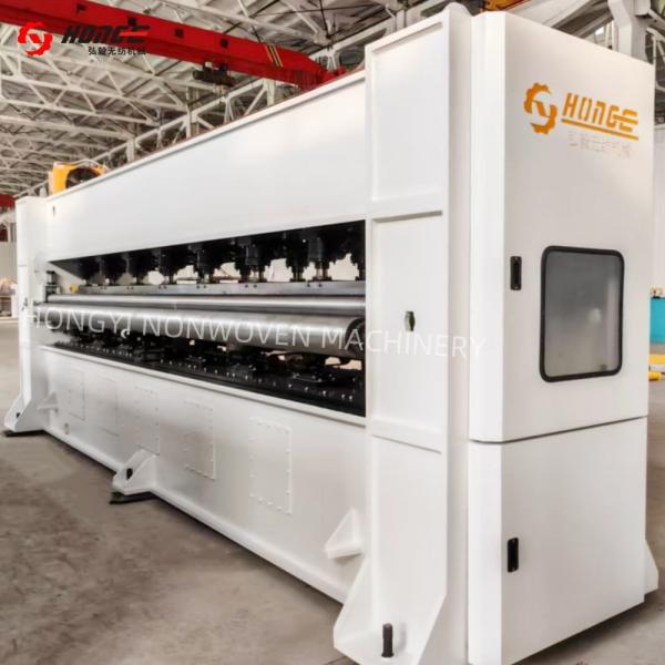 PP / PET Needle Punched Fabric Making Machine 5.5m Middle Speed