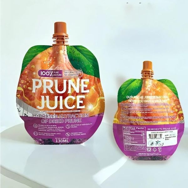 100ml Custom Juice Pouches Leakproof Portable Spout Pouch For Juice