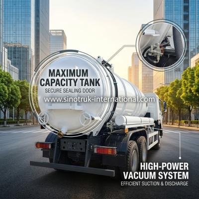 HOWO 6*4 16CBM 380HP Sewage Cleaning Truck High-Power Performance Meets Efficient Multifunctional Cleaning Solutions