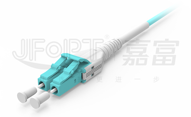 Гибкого провода мультимодный 50/125 3.0mm LSZH оптического волокна LC-LC Aqua двухшпиндельного