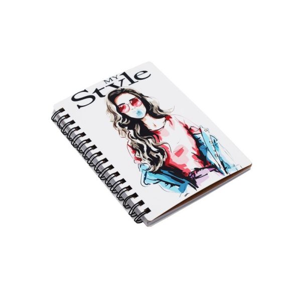 Cuaderno de espiral de sublimación PET en blanco para impresión a doble cara, cuaderno de bricolaje con encuadernación en espiral personalizada