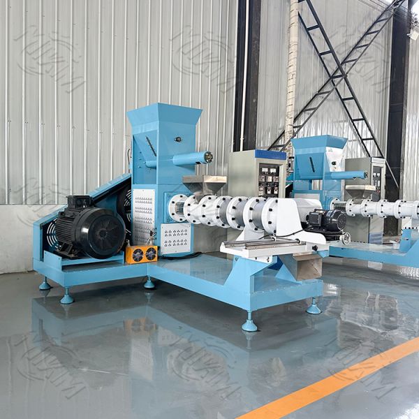 500-2000kg/h Large capacity High Productivity Feed Extruder Machine for Fish Dog Livestock Pellet Farm New Floating Gear Motor for Food