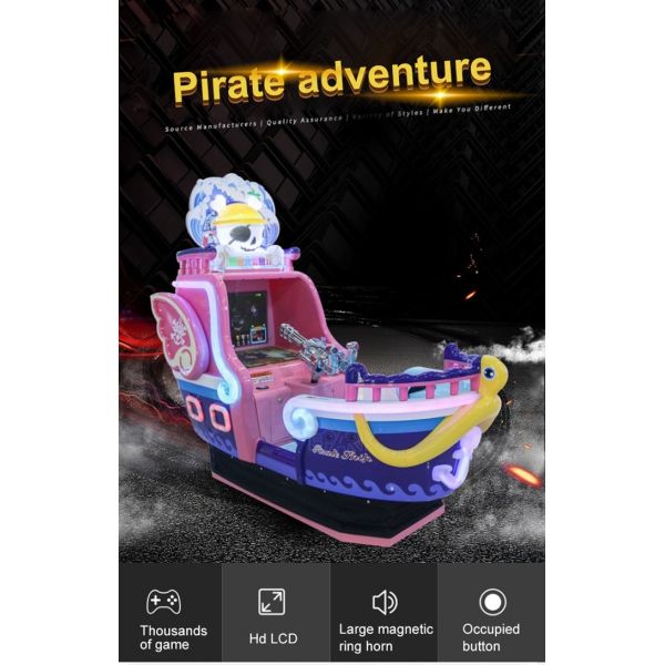 New Design Pirate Adventure Amusement Park Adventure Kiddie Ride With Gun