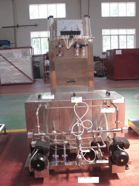 2 Heads Touch Screen Beer Keg Washing Machine Pneumatic Electric Driven Type