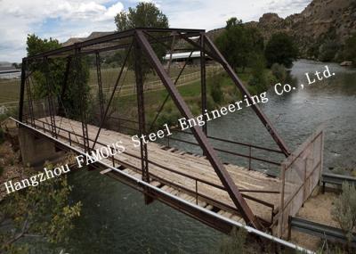 3-20m Width Steel Truss Bridge Interconnected Triangles For Pedestrian