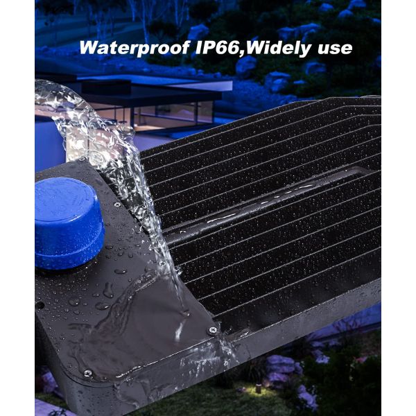 Luz de aparcamiento LED exterior con brazo ajustable y sensor fotoeléctrico IP65 Luz de seguridad contra inundaciones en la calle