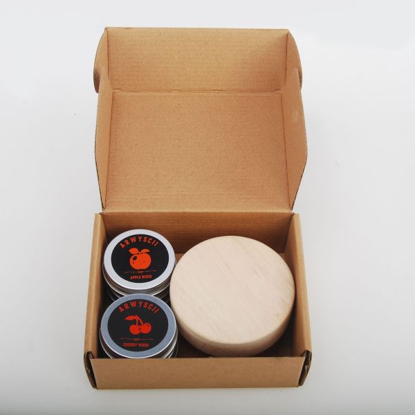 Herramientas de bar Premium Whiskey Chips de madera coctel fumador de chips de fruta de madera