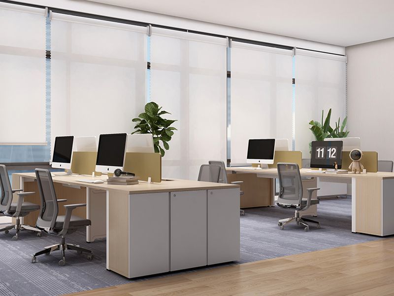 MFC Office Desks OEM & ODM 4 Person Open Space Workstations