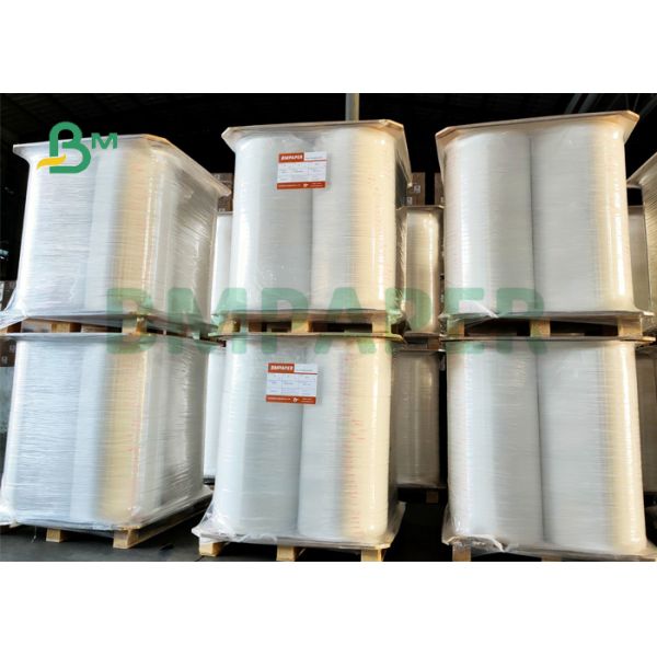 28gsm Virgin Pulp White Straw Wrapping Paper 26mm Food Grade Biodegradable