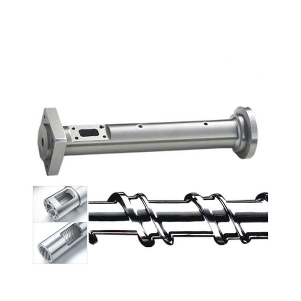 AISI4140 Single Screw Barrel 120mm For Plastic PE PP PVC Extruder Machine