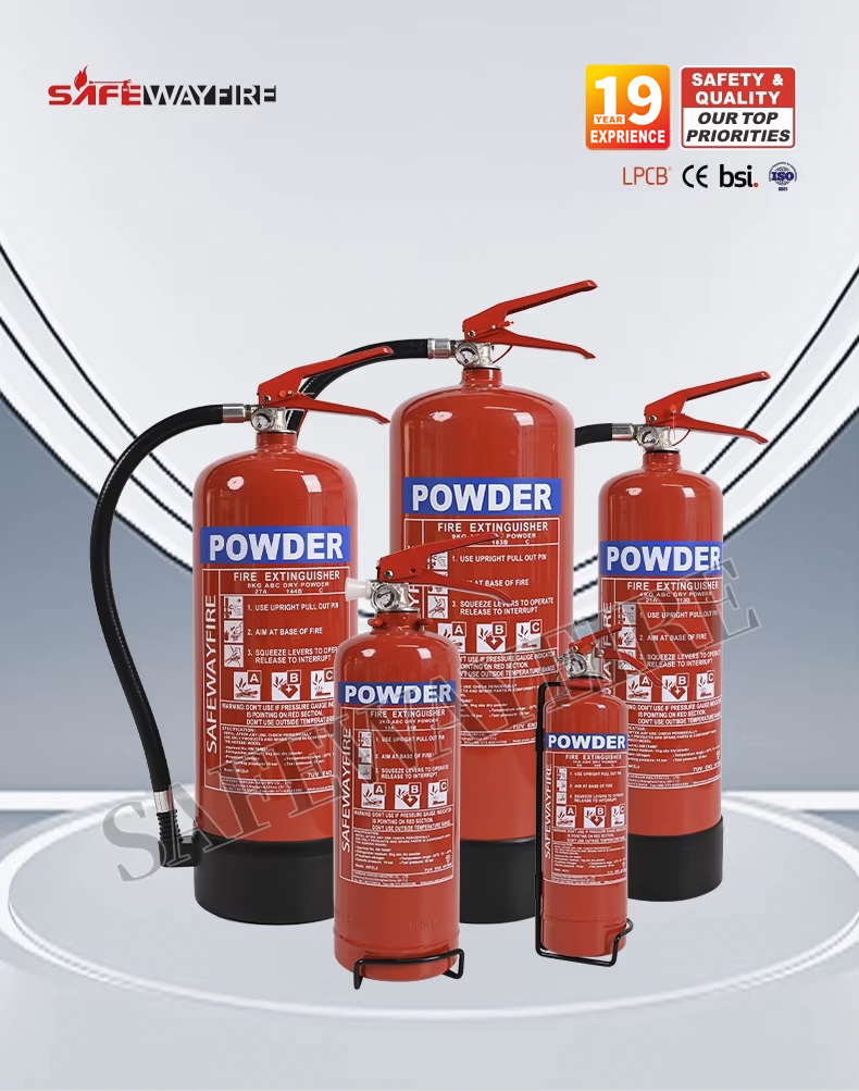 6KG ABC Dry Powder Fire Extinguisher, BSI Kitemark EN3 Certified Heavy‑Duty Commercial Fire Extinguishe for Warehouse Shop Industrial Premises