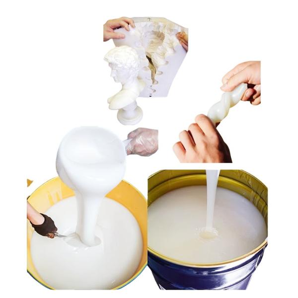 Low Shrinkage RTV2 Liquid Tin Cure Silicone Rubber For Sculpture Molds Making