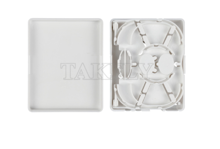 TKS-1806-02GB Fiber Termination Box- Desk or Wall Mount, Ideal for FTTH Final Drop & Pigtail Termination