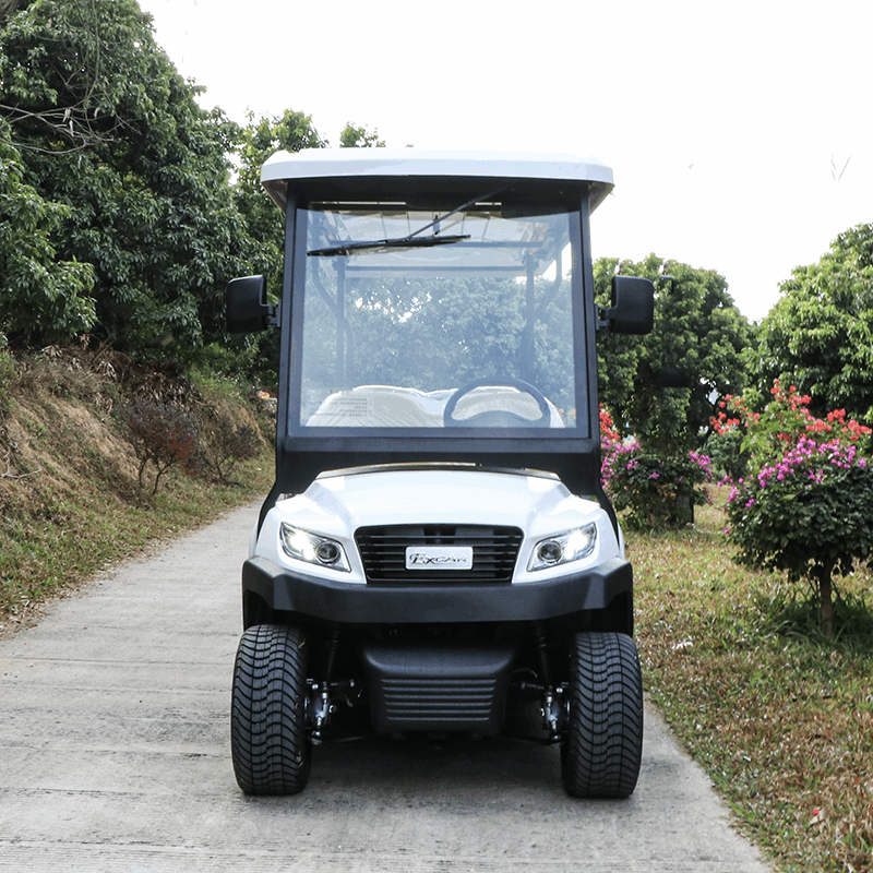 Electric Golf Carts with 5KW AC Motor 48V 105Ah Lithium Battery and Intelligent Onboard Charger for 8 Passenger Capacity