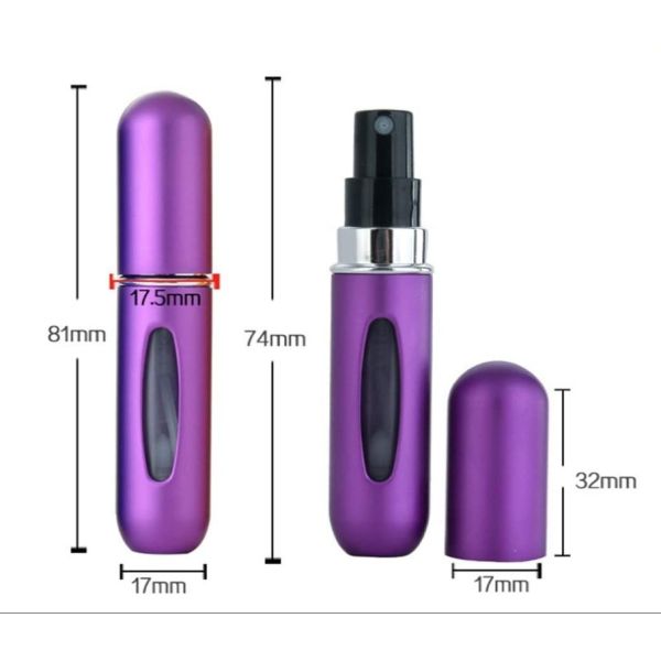 атомизатор 8ml сумки кармана мини Refillable флакона духов 3.2in пустой