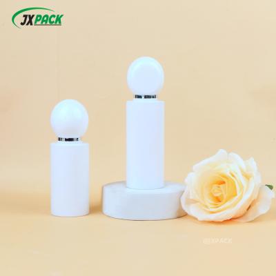 Personal Care Frosted Plastic Spray Bottles Cosmetic Cylindrical Green Frosted 80ml 100ml