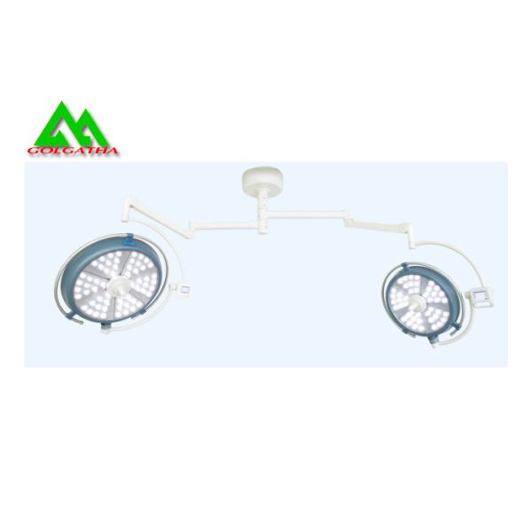 Double Dome Shadowless LED Surgical Lights Ceiling Mounted Hospital Equipment