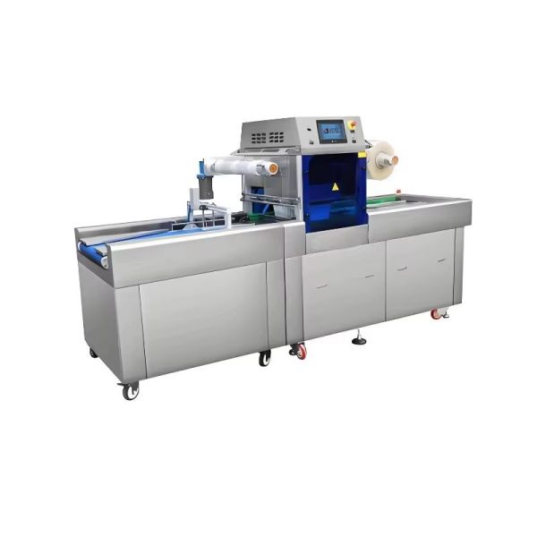Full-Automatic Chain Vacuum packaging Sealing Machine Plastic Tray Sealer DQ580AT-V High Quality Tray Sealer