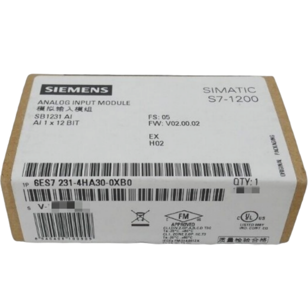 SIEMENS 6ES7231-4HA30-0XB0 SIMATIC S7-1200, ANALOG INPUT, SB 1231, 1 AI, +/-10 V DC (12 BIT RESOL.) OR 0-20 MA