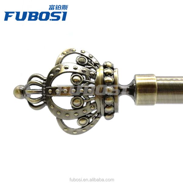 New Design Crown Curtain Finials/ Finials for Curtain Rod