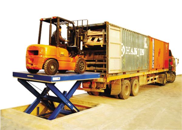 SLT50 Non Skid Stationary Lift Platform For Department Stores Capacity 5 Ton