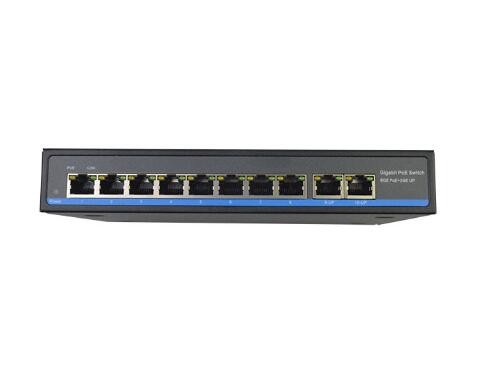 Energy Saving Gigabit Poe Injector Switch 16 Ports / Power Over Ethernet Switch Metal Shell