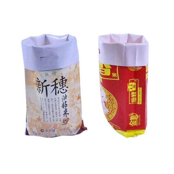 BOPP Printing 25kg Woven Polypropylene Bags , Woven Poly Bags 15kg