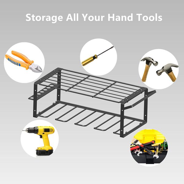 Organiseur d'outils électriques standard à 3 couches monté sur le mur 43*19*10cm Porteur de stockage d'outils