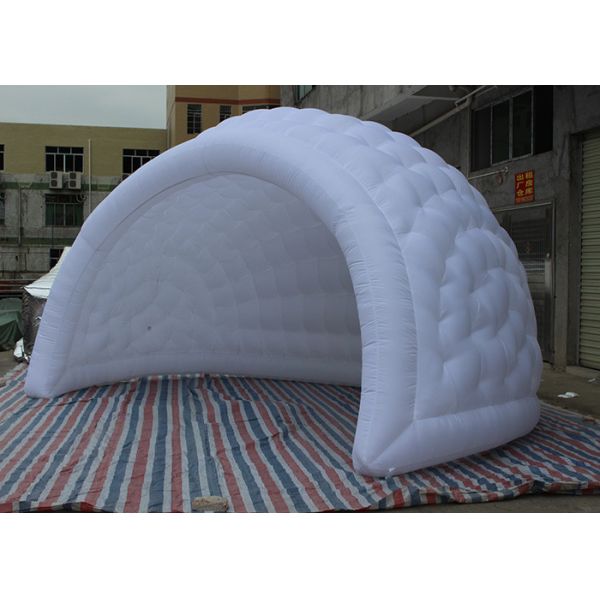 5.5mL x 4.5mH White Outdoor Inflatable Tent , Inflatable Dome Tent For Backyard