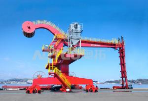 Déchargeur mobile de bateau de voie avec Crane High Performance portail mobile