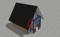 Luxury modern villa 6x6m 36 square meters 2 floors prefab steel house cabin