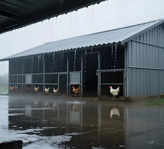 Low Maintenance Cost Stable Structure Prefabricated Steel Chicken Coop for Poultry House Farming