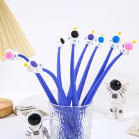 12 PCS Cute Astronaute Shaking Gel Pins 0,5 mm, Gel d'encre noir Pins d'écriture Pour fournitures scolaires de bureau Étudiants Enfants Cadeau