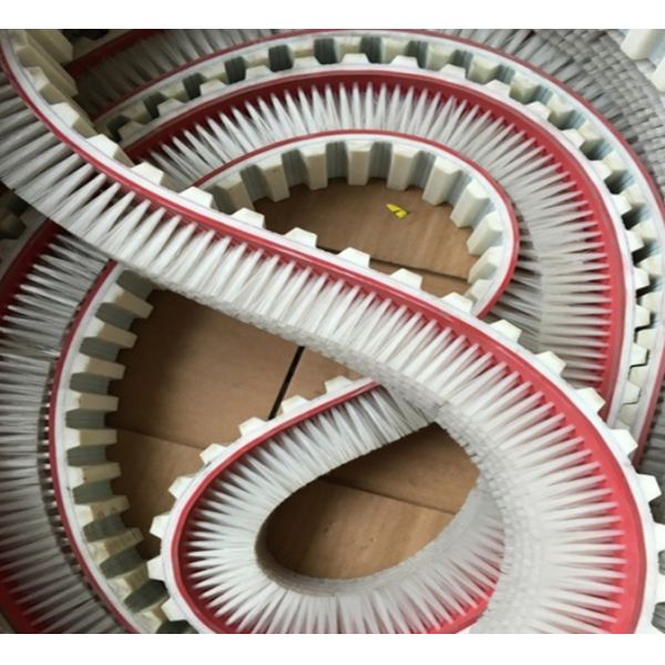 Custom Industrial Brushes Nylon Bristle Material Conveyor Belt Brush For Mechanical Support And Conveying