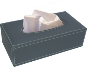 ゲストルームのロビーのホテルのティッシュ箱長方形PUは240*120*H70mmに革を張る