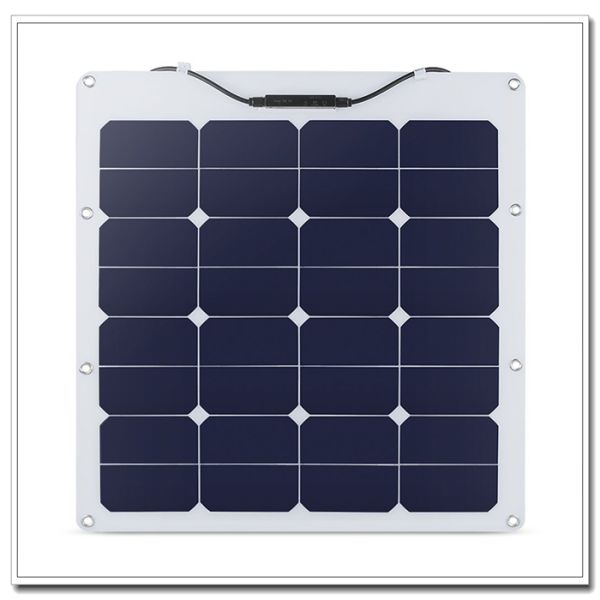 Super Slim 50W Mono Cell Solar Panel , Easy Cleaning SunPower Solar Cells