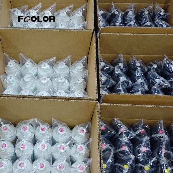 FCOLOR Premium UV DTF Ink for Epson I3200 XP600 UV Transfer Film Printing Ink High Adhesion Vibrant Color Ink for UV DTF Printer
