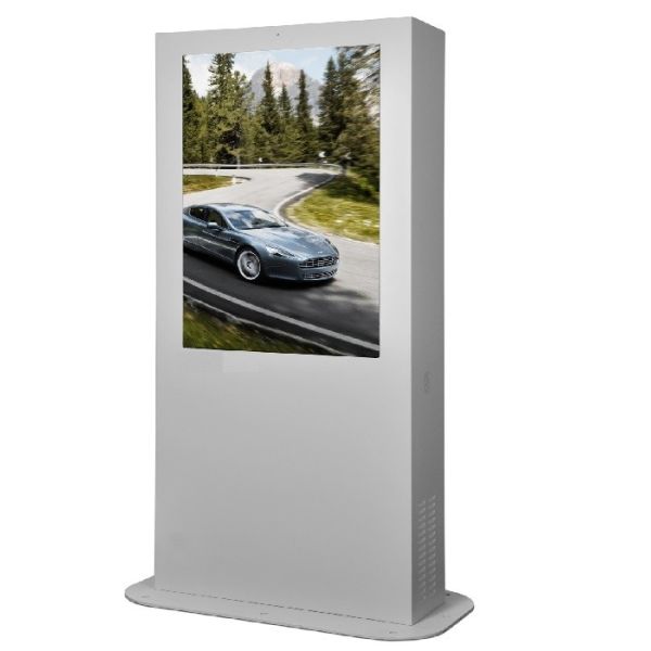 Vertical / Horizontal Retail Outdoor Digital Signage Lcd Display Brightness 2000cd