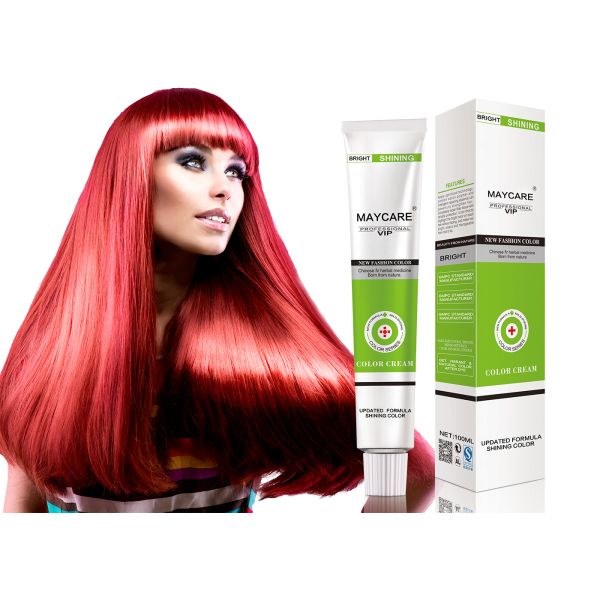 Bringht And Shining Hair Dye Permanent Hair Color Cream Purple / Pink Fashion