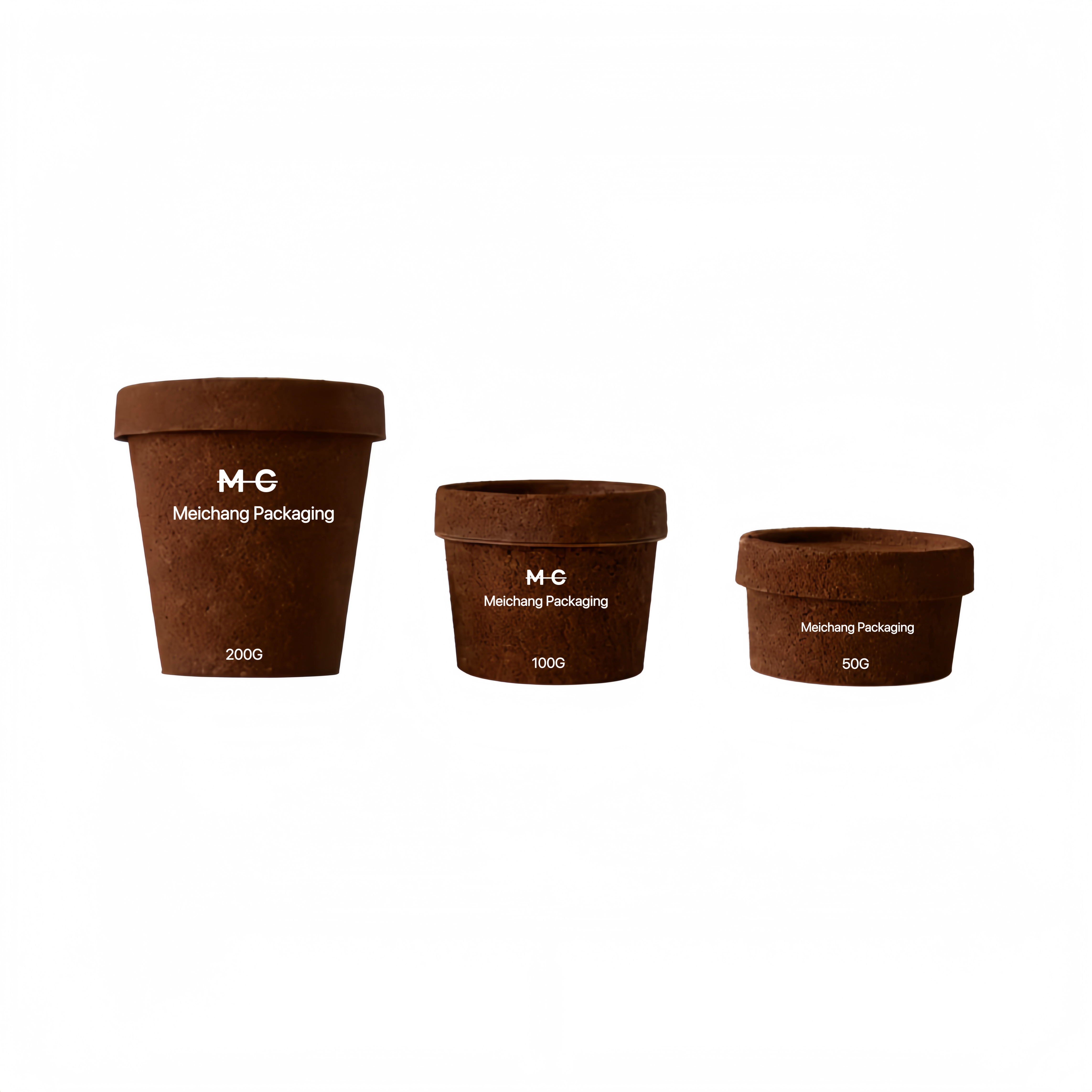 Eco-Friendly PP Cream Jar with Coffee Grounds Material in 50ML 100ML 200ML Sizes for Premium Customizable Cosmetic Packaging