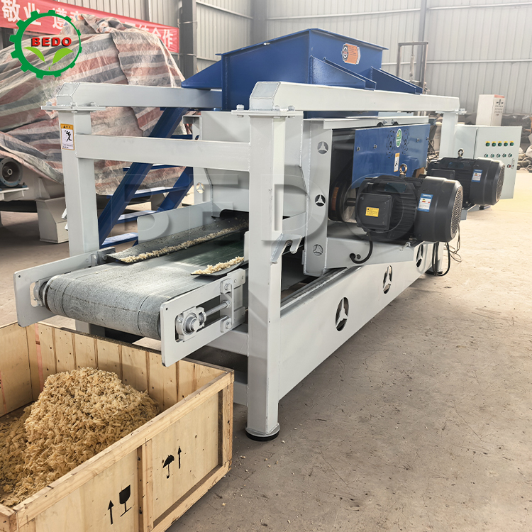 Durable 125mm Roller Alloy Steel Blade Wood Shavings Machine Animal Bedding