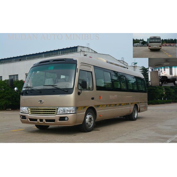 Japan Toyota Style Coaster Minibus Euro 25 Passenger Mini Bus 3850 Curb Weight
