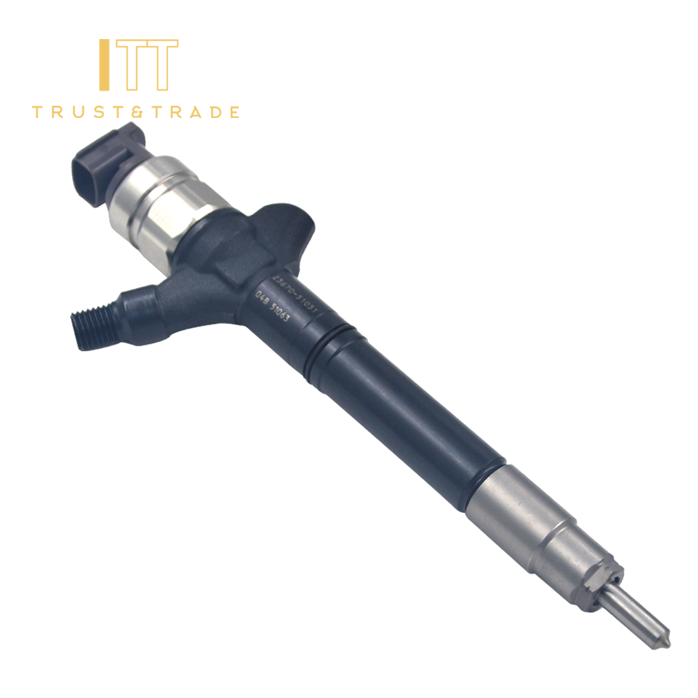 Steel 23670-51020 23670-51030 Auto Parts Engine Diesel Nozzle Common Rail Fuel Injector for Toyota LAND CRUISER