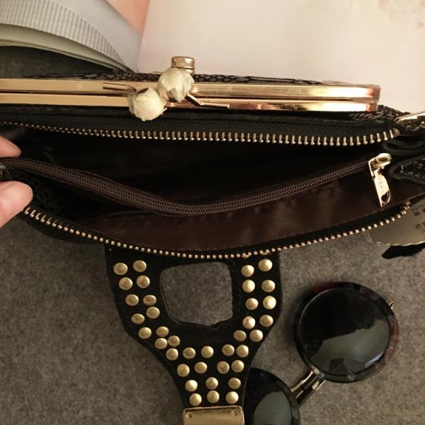 2016 new winter fashion handbags serpentine chain bag diamond evening bag luxury