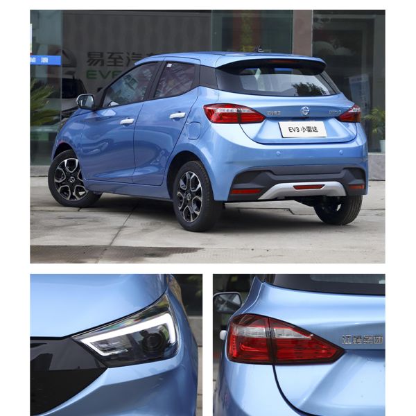 JMEV EV3 Pure Electric High Speed 100Km/h 4 Four Wheel Electric Vehicle 0km Best Used Car with 2390mm Wheel Base 2023