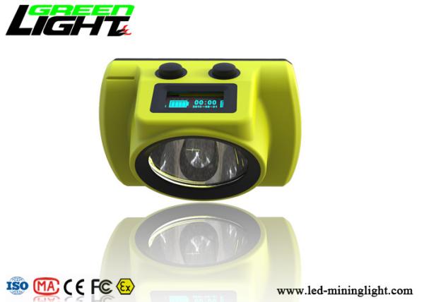 Underground Coal Miner Hard Hat Light 18000lux Coal Low Power Indication Led Screen