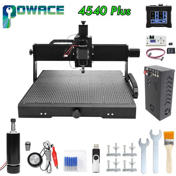 3 Axis 4540 Plus CNC Engraving Machine 500W For Woodworking Metal Square Linear