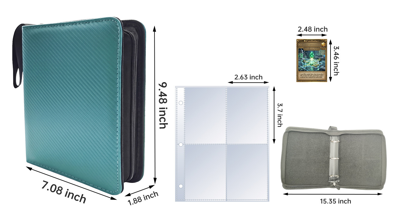 400 Pockets Pu Card Binder MTG TCG  Sports Cards  Pokemon Card Folder