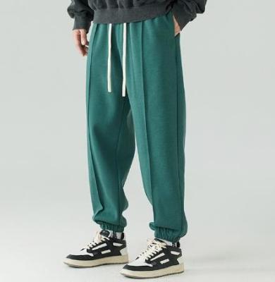 Oem Clothing Manufacturer China Casual Sports French Terry 52% Cotton 48% Polyetser Men Joggers Sweatpants
